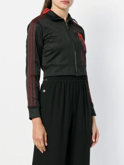 Shop Adidas Originals By Alexander Wang Aw Crop Jacket In Black