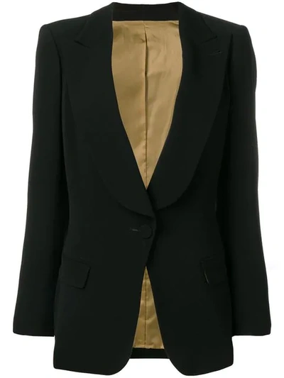 Pre-owned Jean Paul Gaultier Vintage Fitted Blazer In Black