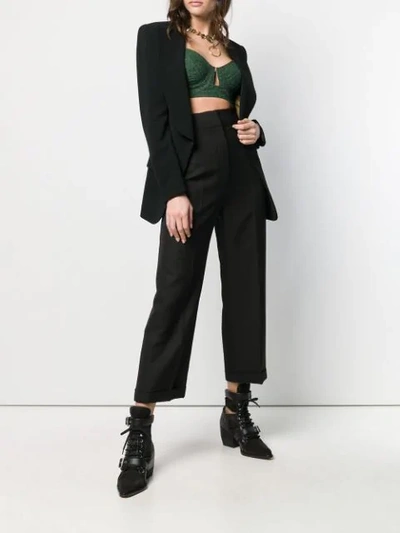 Pre-owned Jean Paul Gaultier Vintage Fitted Blazer In Black