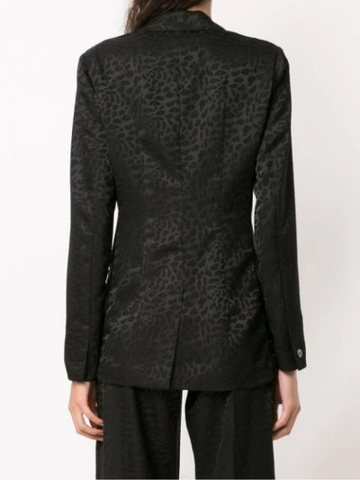 Shop À La Garçonne Jacquard Blazer In Black