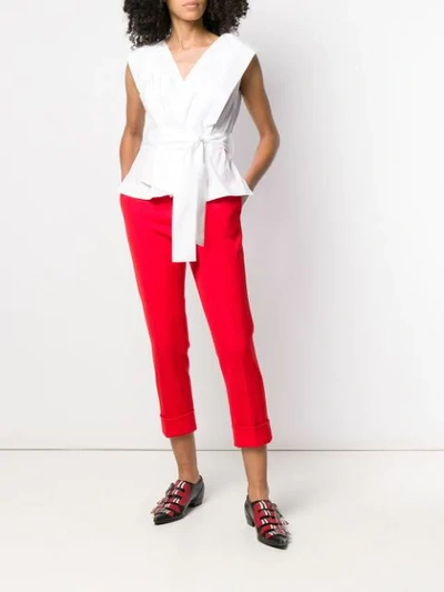 Shop Vivienne Westwood V-neck Shirt In White