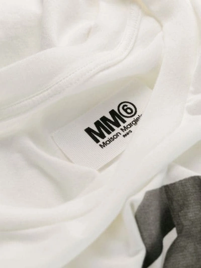 MM6 MAISON MARGIELA LOGO手势印花T恤 - 白色