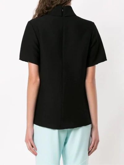 Shop Olympiah High Neck Castello Blouse In Black