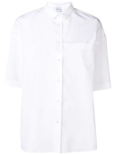 Shop Aspesi Boxy Shortsleeved Shirt In White