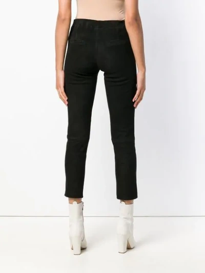 Shop Arma Slim-fit Cropped Trousers In Black