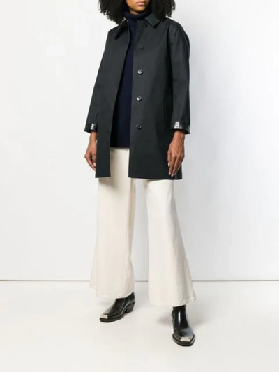 Shop Mackintosh Dunoon Short Coat In Black