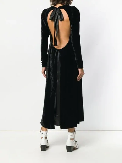 Shop Stella Mccartney Open Back Midi Dress In Black