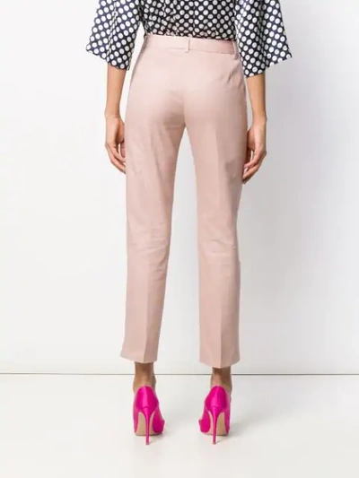 Shop Dolce & Gabbana Cropped Tailored Trousers In Pink