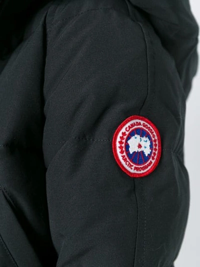 Shop Canada Goose Savona Bomber Jacket In Black