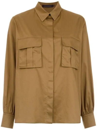 Shop Andrea Marques Military Shirt In Green