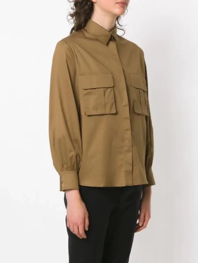 Shop Andrea Marques Military Shirt In Green