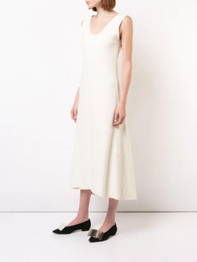 Shop Proenza Schouler Sleeveless Tie Dress - Neutrals