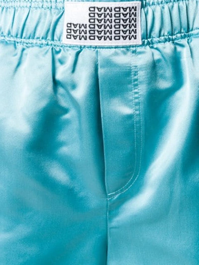 Shop Matthew Adams Dolan High Waisted Style Shorts - Blue