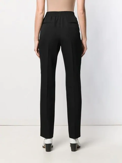 Shop Givenchy Tuxedo Stripe Trousers In Black