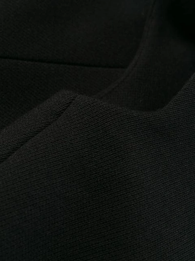 Shop Prada Off Shoulder V-neck Top In Black