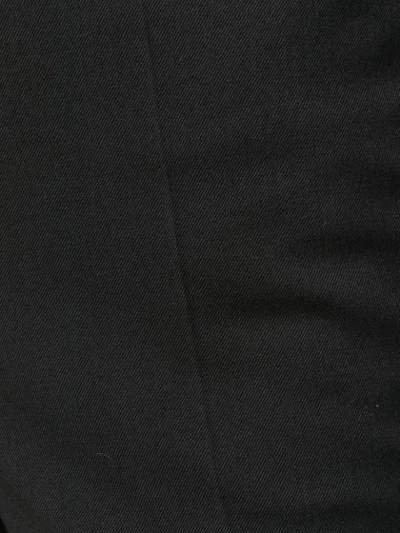 Shop Mantù Mantu Cropped Straight Leg Trousers - Black