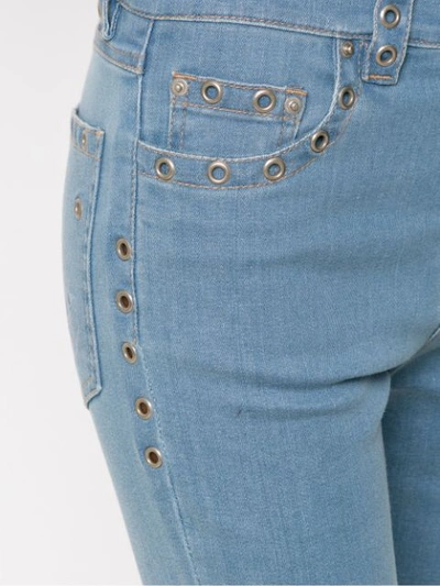 Shop Andrea Bogosian Panelled Jeans In Blue