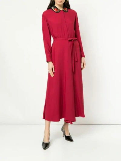 Shop Vilshenko Claudine Dress In Red
