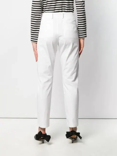 Shop N°21 Slim-fit Tailored Trousers In White