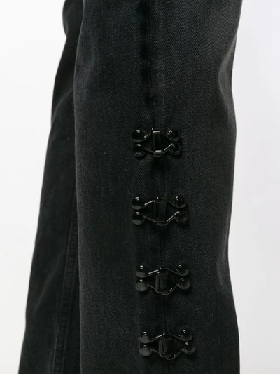 Olivier Theyskens Side Ripped Jeans In Black