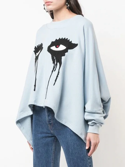 Shop Haculla Loose Fit Sweatshirt In Blue