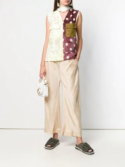 Shop Chloé Loose Trousers In Neutrals