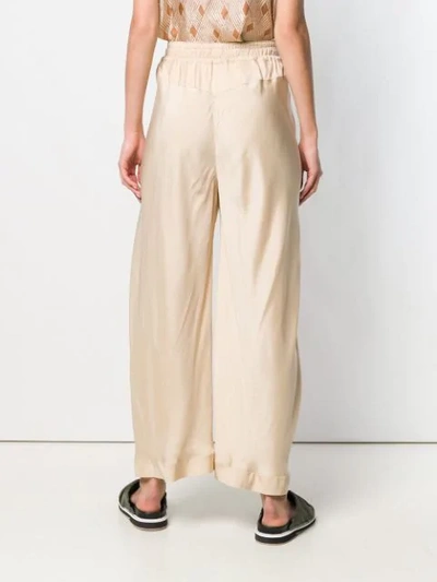 Shop Chloé Loose Trousers In Neutrals