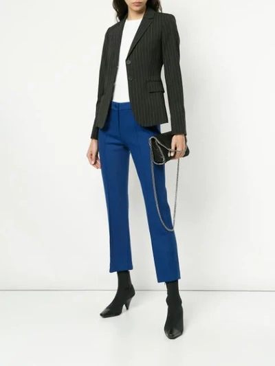 Shop Theory Cropped Tailored Trousers - Blue