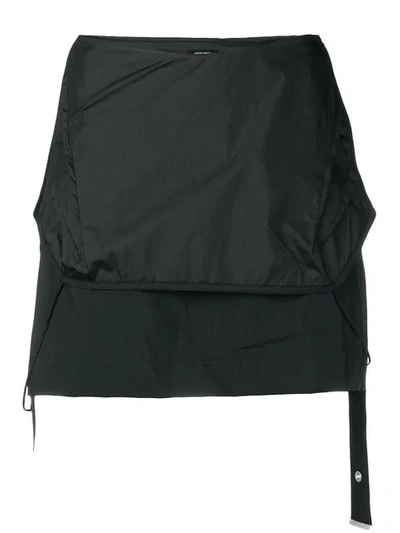 Shop Artica Arbox Folded Panel Mini Skirt In 0999 Black