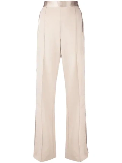 Shop Rosetta Getty Tuxedo Track Pants In Sand