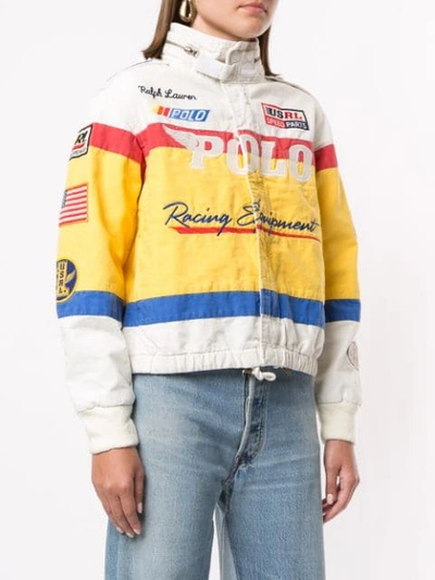 Polo Ralph Lauren Colour Block Racing Jacket In Multicolour | ModeSens