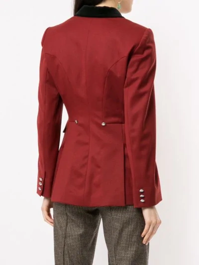 Pre-owned Hermes  Long Sleeve Coat Jacket In Red