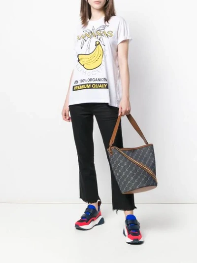 Shop Stella Mccartney Bananas Print T-shirt In White