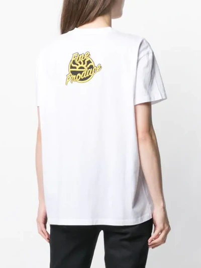 Shop Stella Mccartney Bananas Print T-shirt In White