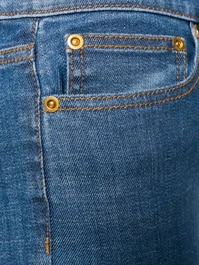 Tory Burch Cropped Flare Jeans In Blue