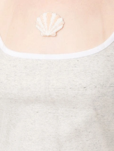 Tu Es Mon Tresor Layered Vest Top In White
