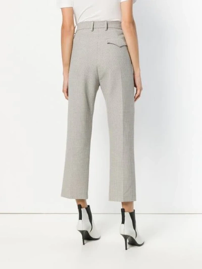 Shop Mm6 Maison Margiela Micro Check Culottes In Neutrals