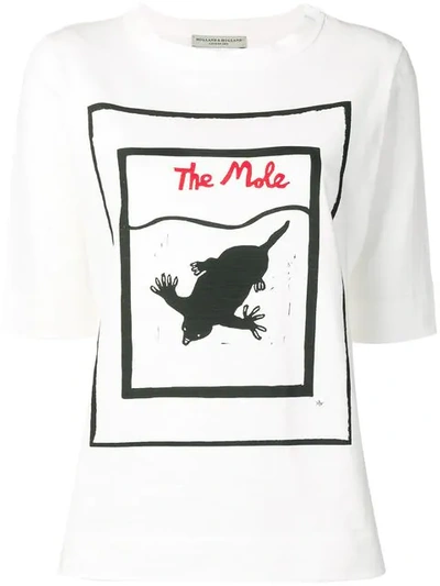 Shop Holland & Holland The Mole Print T-shirt In White