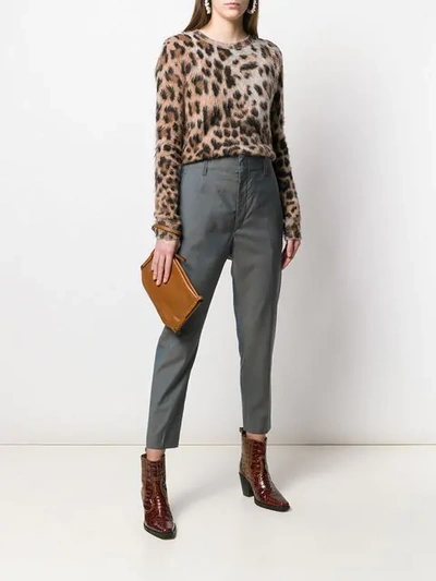Shop Isabel Marant Étoile Cropped Trousers In Grey