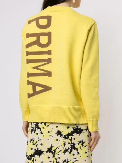 Shop Anteprima Logo Sweatshirt In Yellow