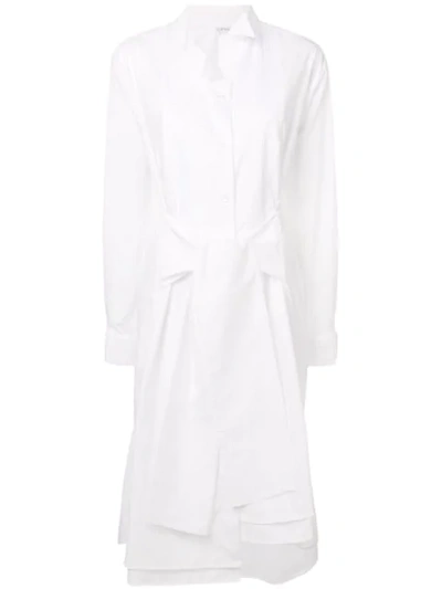 Shop Loewe Asymmetrisches Hemdkleid In White