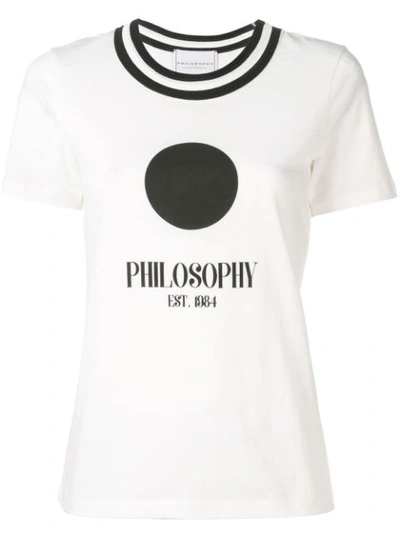 Shop Philosophy Di Lorenzo Serafini Logo Print T In White