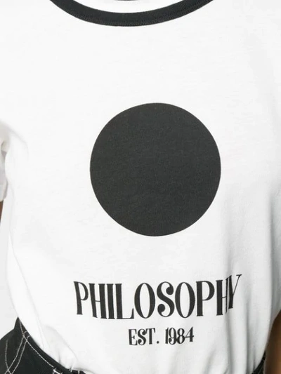 Shop Philosophy Di Lorenzo Serafini Logo Print T In White