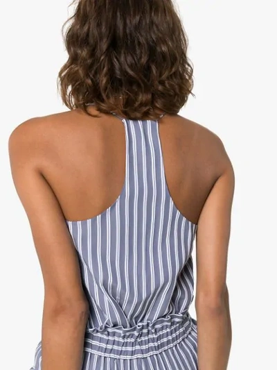 Shop Tibi Striped Cami Top In Blue