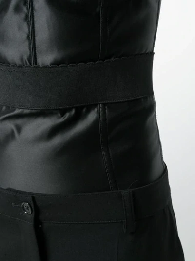 Shop Dolce & Gabbana Shoulder Strap Compression Bodysuit - Black