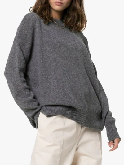 Shop Jil Sander Oversized Jumper - Grey