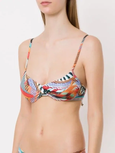 Shop Lygia & Nanny Cassis Bikini Top In Multicolour