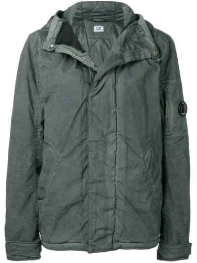 Shop C.p. Company Cp Company Padded Jacket - Grey