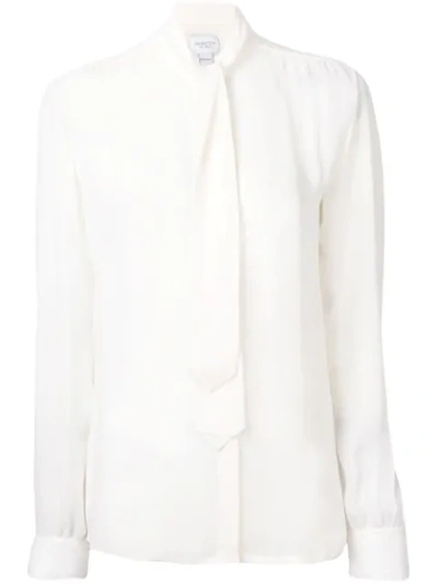 Shop Giambattista Valli Top Mit Schluppe In White