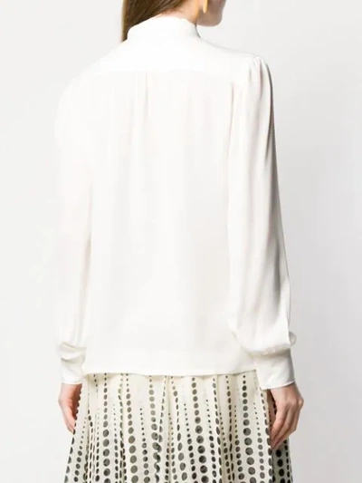 Shop Giambattista Valli Top Mit Schluppe In White